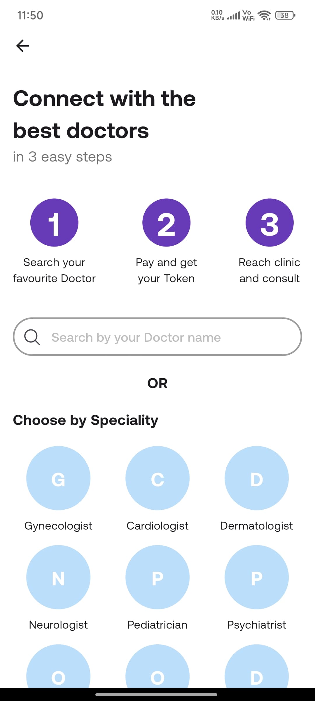 Doctor specializations list